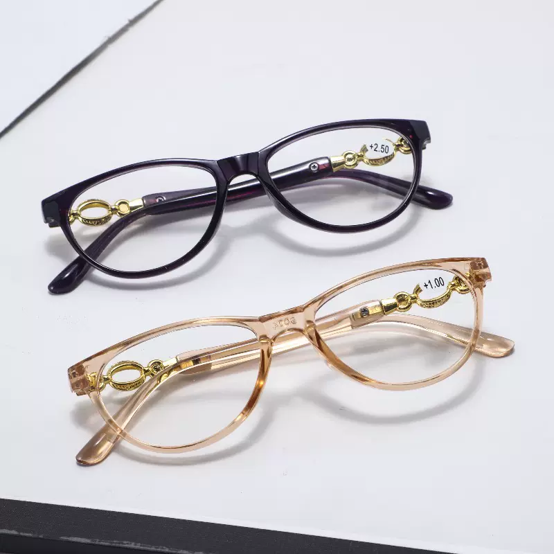 新款防蓝光个性老花镜时尚超轻黑框中老年眼镜高清看书舒适老花镜