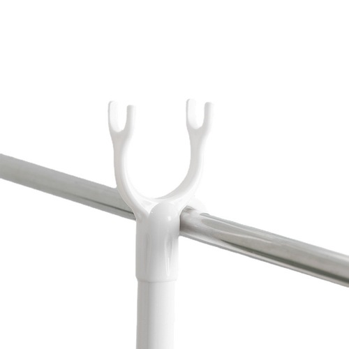 Household Expandable Clothes Rack Pure Color Balcony Clothes Support Portable Telescopic Clothes Hanger Multifunctional Retractable Wholesale
