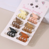 Set, bangs, crab pin, fashionable hair accessory, 2.5cm