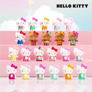 Genuine Sanrio Hello Kitty Summer Rainbow Candy Series Blind Bag Trendy Toy Figures Peripheral Cute Ornaments Wholesale Gifts