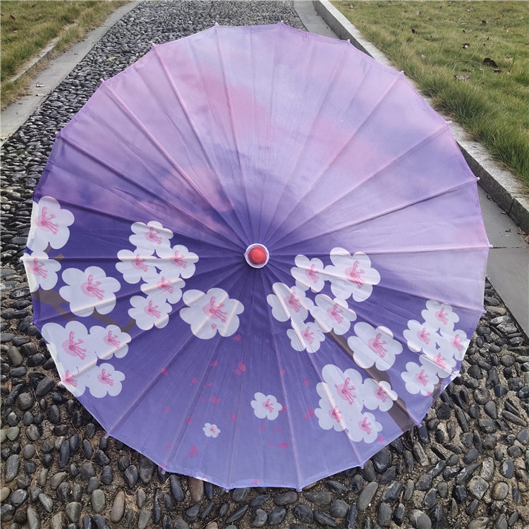Hanfu fotografía apoyos paraguas artesanía clásica paraguas de papel engrasado Paraguas de baile de estilo chino paraguas de borla de estilo antiguo traje antiguo