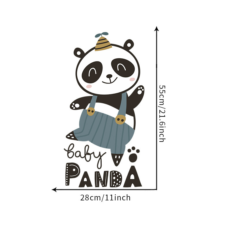 Cartoon Panda Wandaufkleber display picture 1