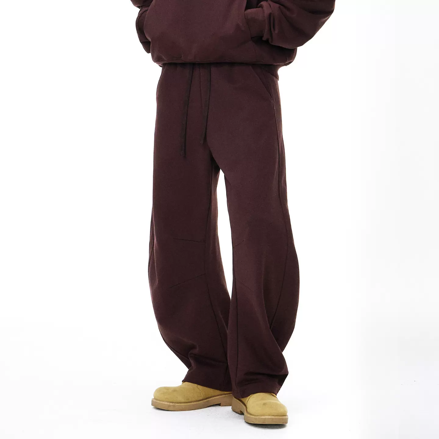 捷展男装|龙鳞弯刀卫裤25秋季新品潮牌380G美式运动阔腿男士长裤