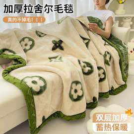 保暖拉舍尔毛毯被冬季加厚床上用超厚盖毯学生宿舍床单人午睡毯子