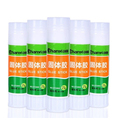 Chuangyi CY2002 office supplies white handmade solid glue student stationery strong glue glue stick 21g wholesale