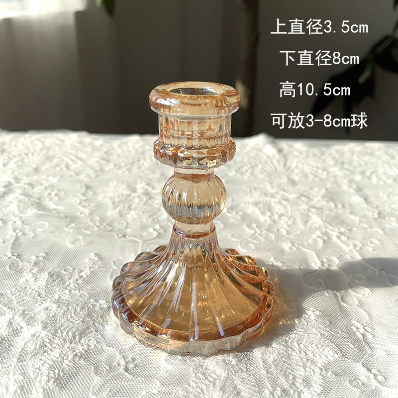Base de bola de cristal francesa lujosa retro retro base esférica candelabros de cristal bola de cristal joyas para el hogar image 15