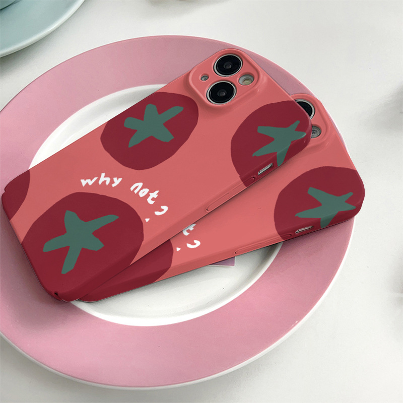 50g Weight iPhone Applicable Brands Phone Cases Classification Feilin Material Tomato Pattern Cute, Modern Style Style Feilin Tomato Cute Modern Style Phone Cases Phone Accessories 4