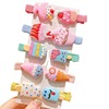 Children's hairgrip, hairpins, card holder, cute set, fruit hair accessory, Korean style, no hair damage