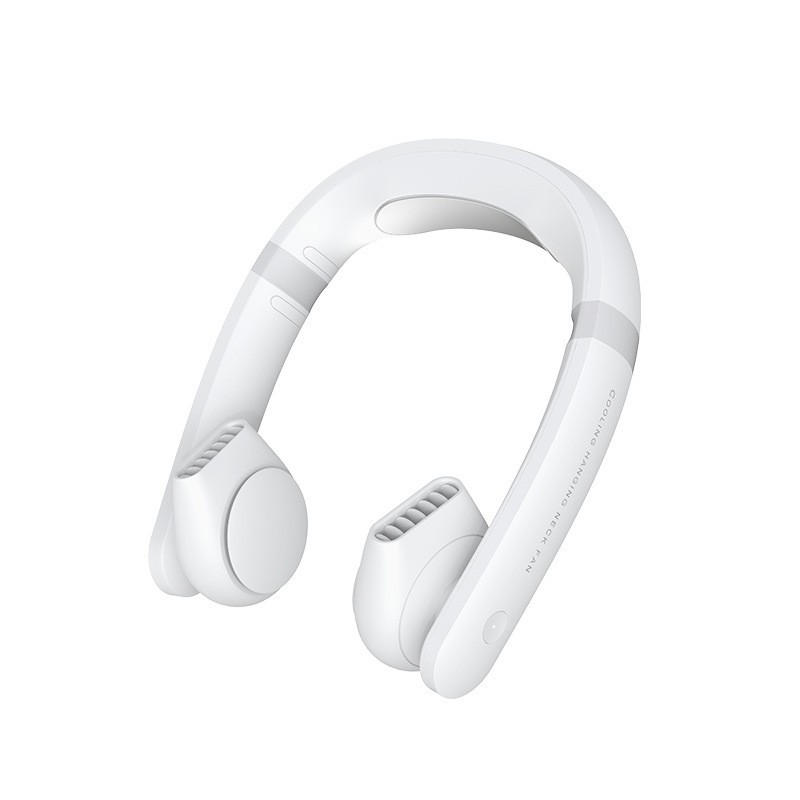 Bladeless Fan Hanging Neck Leafless Fan Rechargeable Fan Mute Sports Fans for Home Outdoor Portable Fans Semiconductor cooling_voghion.com