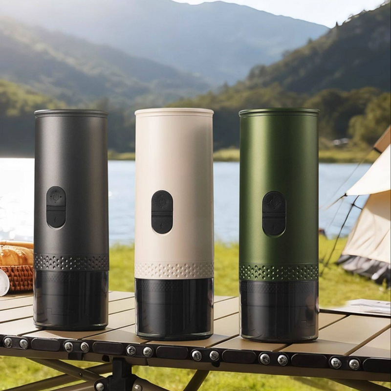 Portable Italian-style coffee machine, compatible with capsules and coffee powder, cross-border heating coffee machine, outdoor USB charging model bc