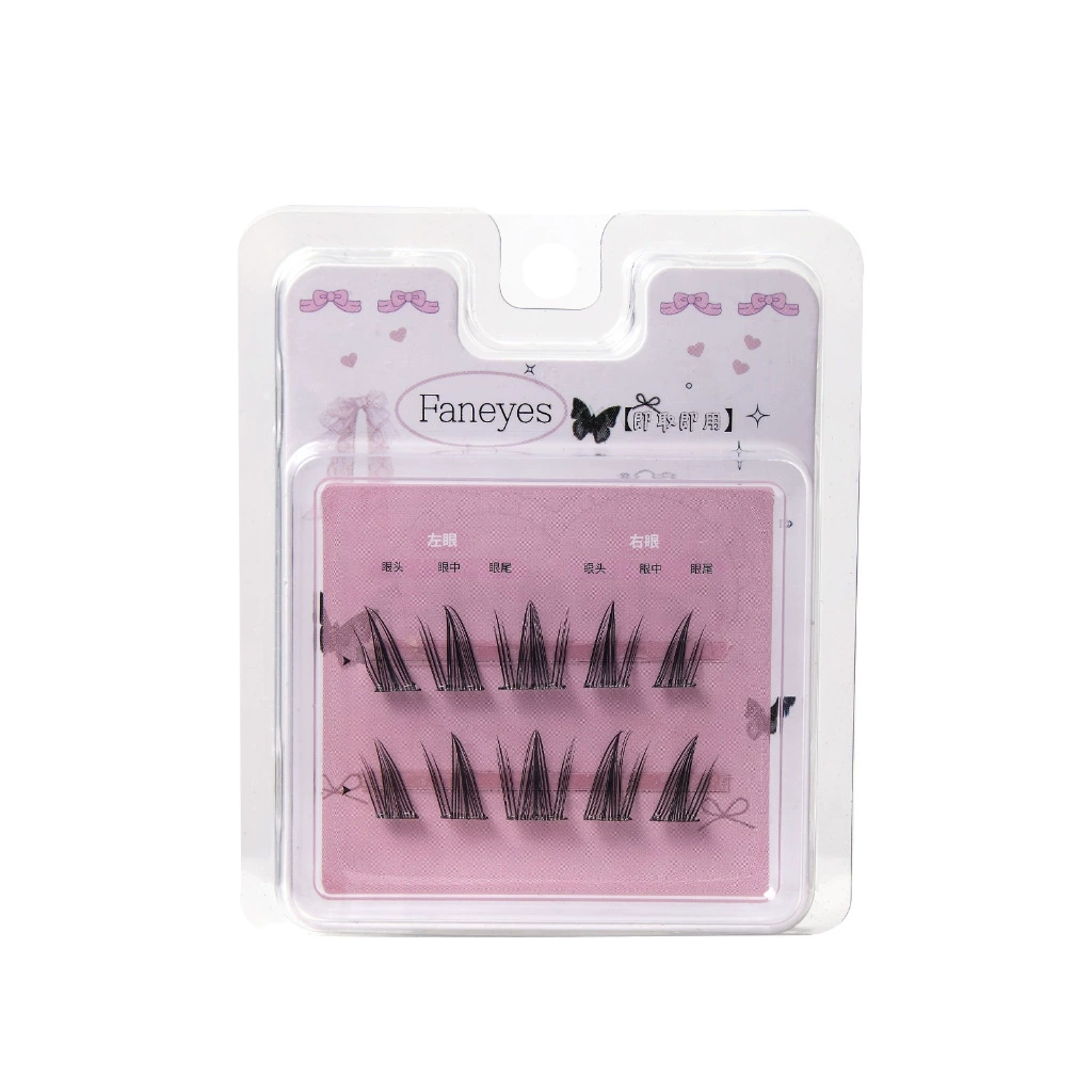 Self‑adhesive glue‑free false eyelashes, multiple decorative styles, 6–20 rows