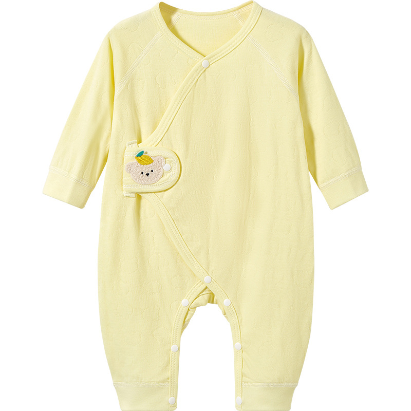 Ropa de bebé primavera y otoño 0 algodón puro marzo monje de otoño ropa de base de luna llena baby overcoat