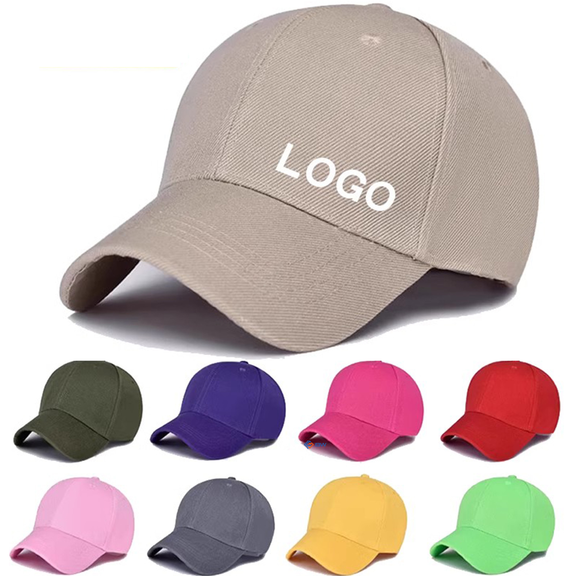 Sombreras de béisbol se pueden fijar logotipo de impresión de dibujo para bordar gorras de lengua de algodón para niños y estudiantes publicidad sombreros de sol casuales