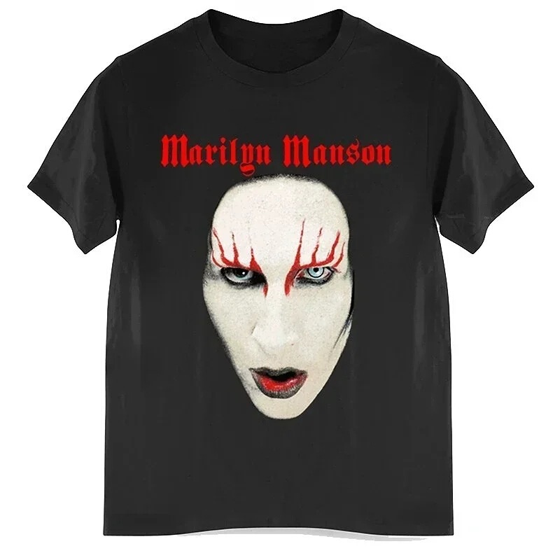 Marilynmanson Summer Short Sleeve Ladies T-Shirt Top S~3Xl Tshirt Free Shipping T-Shirt