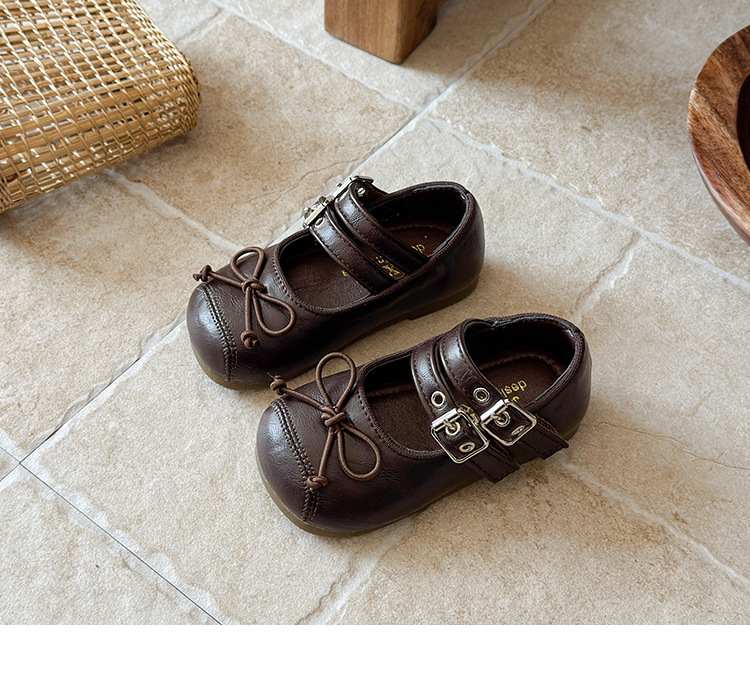 Sapatos de pele de princesa para meninas sola macia estilo_voghion.com