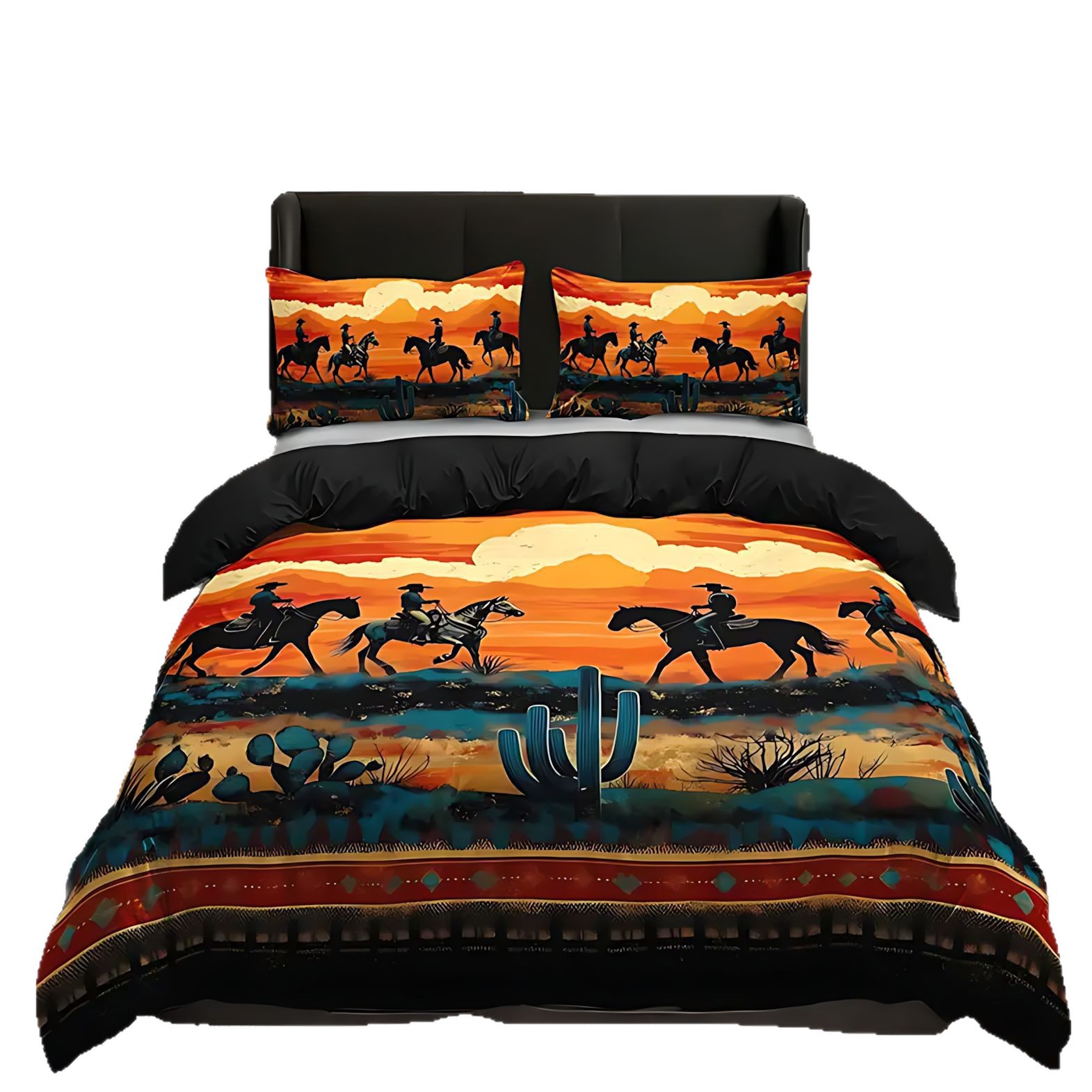 TEMU / JIT Transfronterizo West Essential Bed Cover Imprint Digital Cover Pillow Cover Kit puede ser diseñado