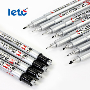 Lotto Double-Headed Drawing Pen Waterproof Needle Pen Hand Account Handwritten Newspaper Art Comic Design Signature Pen Hook Line Pen
