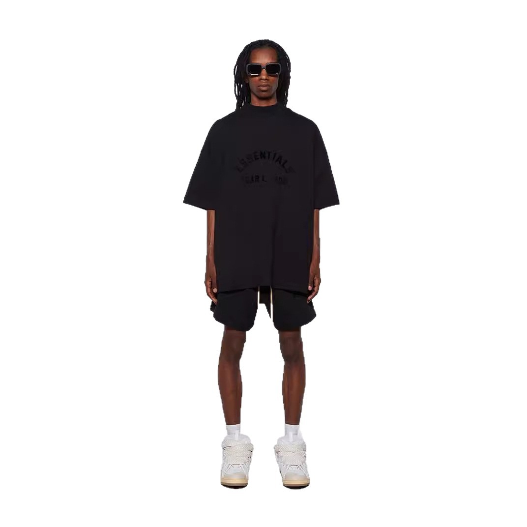 2023 primavera y verano American Essentials marca de moda pesada camiseta Street FOG algodón manga corta de los hombres de estilo High Street