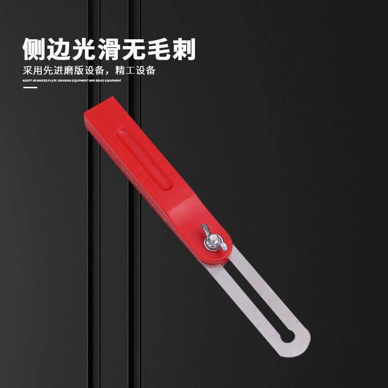 Угловая линейка, магнитная многофункциональная наклонная линейка, измерительный инструмент, деревообрабатывающая линейка уровня, транспортир, строительная линейка для плоской воды, угловая линейка