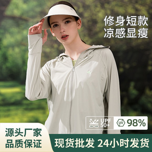 Internet Celebrator Same Original Yarn Ice Silk Sun Protection Clothing Women's Outdoor UV Anti-ultraviolet UPF50 Hooded Cape Sun Protection Clothing