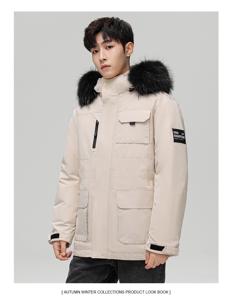 Nueva chaqueta de invierno con capucha informal y cálida de moda para hombre_voghion.com