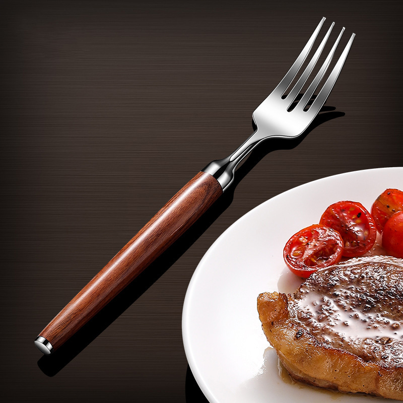 [High-grade Red Guibao] Stainless Steel High-grade Western-style Fork Tableware Household Steak Fork Pagat Noodles Eating Noodles Sand