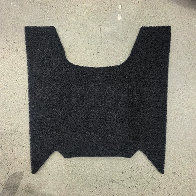 motorcycle-specific silk loop floor — Electric vehicle foot mat - pure-black-honda-nwt150
