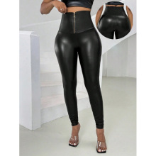 W 88591 Leather High Waist Leggings ��Ƥ����������羳��