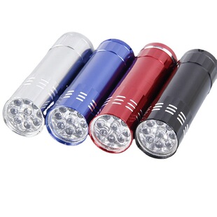 9LED flashlight pocket mini small flashlight aluminum alloy flashlight gift flashlight LOGO
