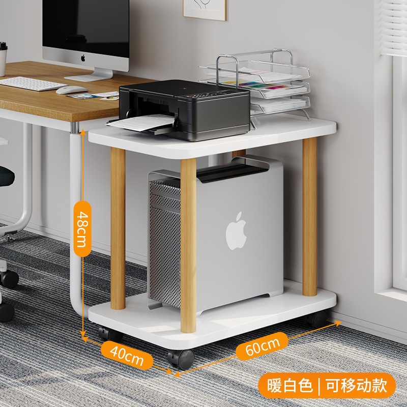 【 ★ 사무실 개인용 ★ ][업그레이드 및 확장 60*40cm-2 레이어] 따뜻한 흰색 + 단단한 나무