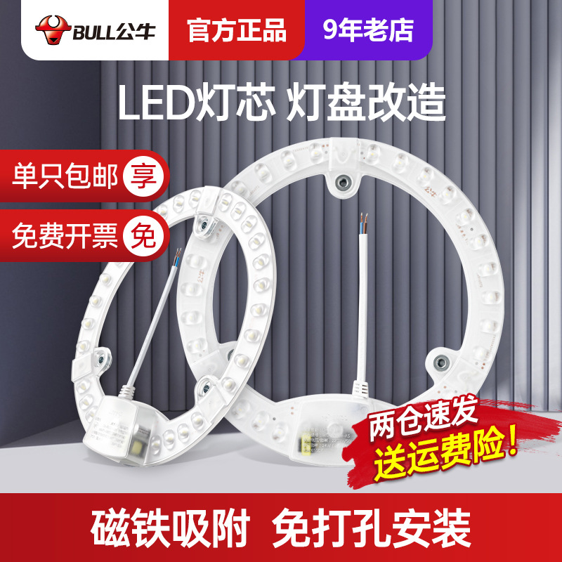 bull Ceiling lamp Wicks circular Wicks replace LED Medallions a living room bedroom LED CFLs board
