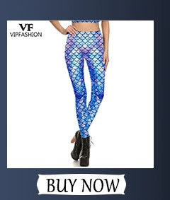 legging VIP FASHION New Arrival Funny Colorfur Fish Scale Printed Galaxy Mermaid Leggings Plus Size Elasticity Workout Fitness Pants lululemon leggings