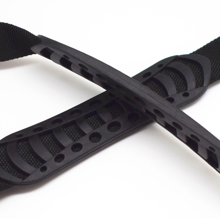 TPR cinta de goma suave mango de asiento bolso accesorios de equipaje de plástico doble agujero cinturón de asiento combinación mango suministro de fábrica image 4
