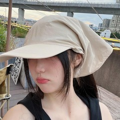 速乾頭巾女性夏日系屋外ハンチング紫外線保護ネックキャンプ帽日よけ日焼け止め帽子潮