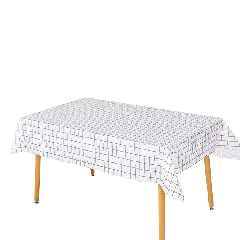 Mantel nórdico impermeable anti-escaldado a prueba de aceite desechable de plástico mantel doméstico mantel de tela de mesa de café mantel de mesa al por mayor