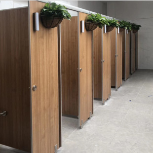 Anti-Bet Bathroom Partition Double Laminate Panel Partition Public Finished Toilet Partition Board Bathroom Baffle