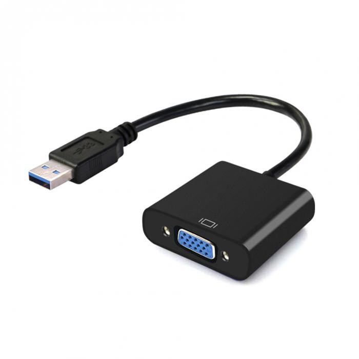 Cable Adaptador USB a VGA de Cobre para Computadora