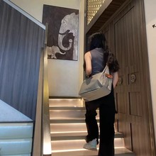 龙镶包王菲同款hobo邮差包防水尼龙大容量托特包斜挎包女包潮手提