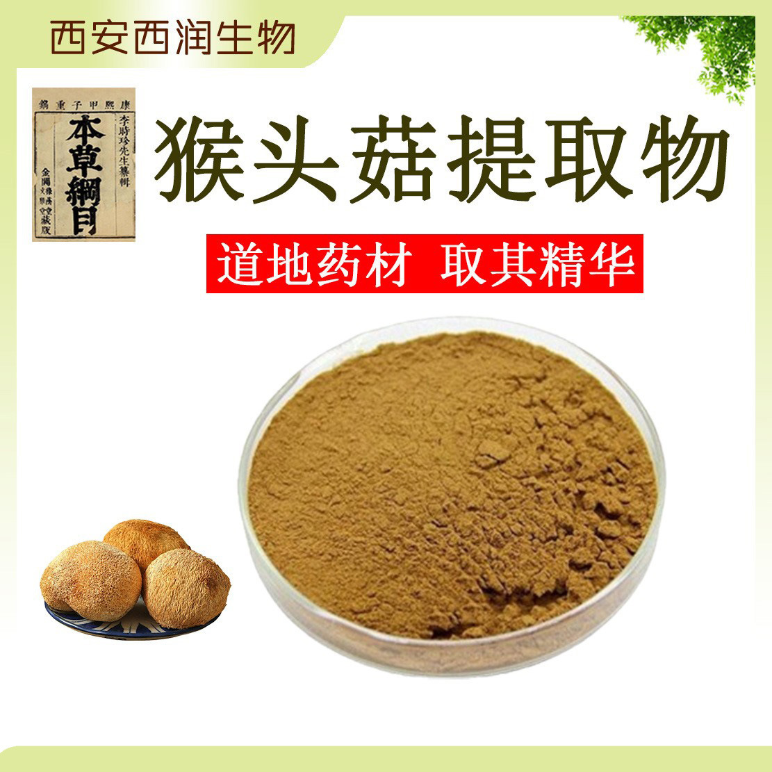 猴头菇提取物50:1 猴头菇菌粉 食品保健品原料 猴头菇粉工厂现货