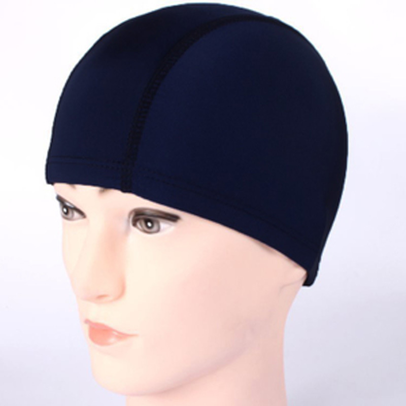 Sombreras de baño de tela para adultos unisex cómodas para proteger el cabello sombrero de tela color sólido sombrero de baño de embalaje independiente al por mayor