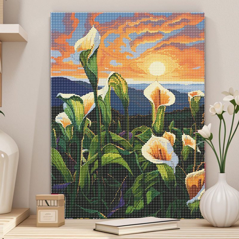 40*50 nueva serie de paisajes de animación transfronteriza pintura de diamantes niños adultos hechos a mano DIY con marco de pintura de diamantes en stock