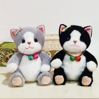 可爱猫和狐狸毛绒玩具铃铛喵公仔粉狐狸玩偶儿童陪伴学习生日礼物