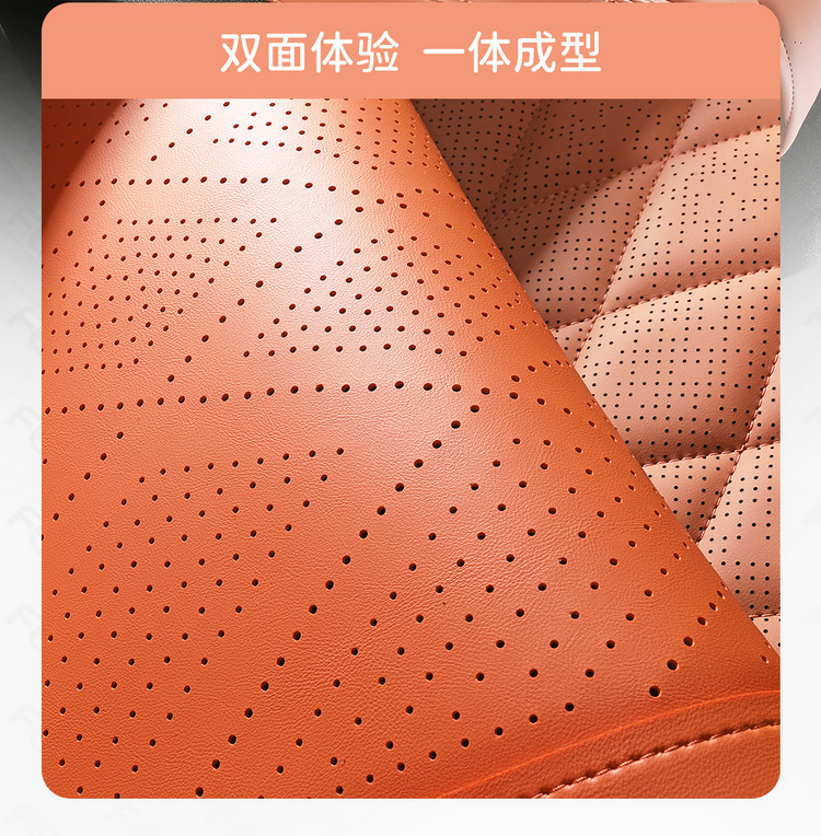 Changan dark blue S07 Special Car Cushion Four Seasons Universal Semi-enclosed Suede Saddle Cushion Perforated Seat Cover Cushion