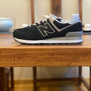 Nb574 Putian Shoes Pure Original Women's and Men's Couples Retro Breathable Sports Thick-Soled Heightening Sports Shoes Black Gray Gray White