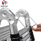 Объединенная телескопическая лестница с двойным использованием утолщенная алюминиевая сплава