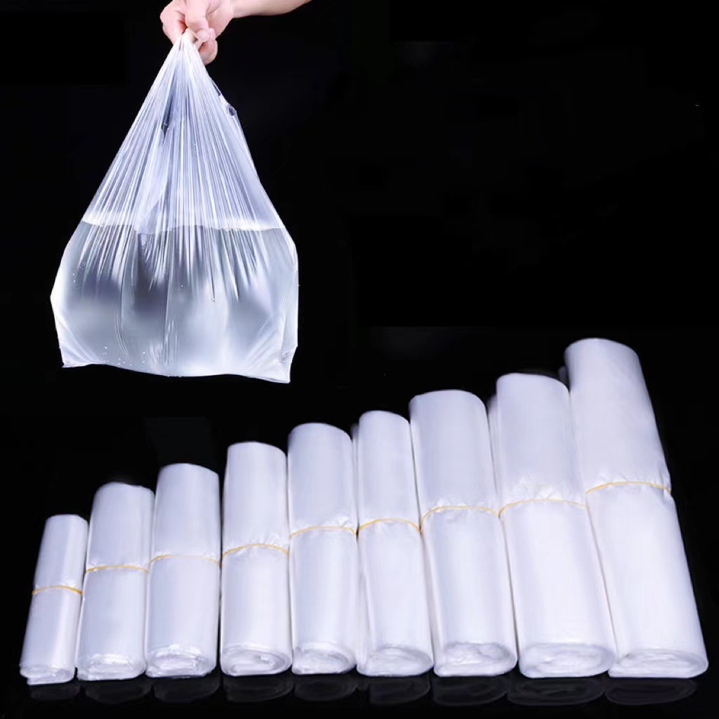 批发手提袋白色塑料袋超市水果店小白袋收纳袋背心式塑料袋打包袋