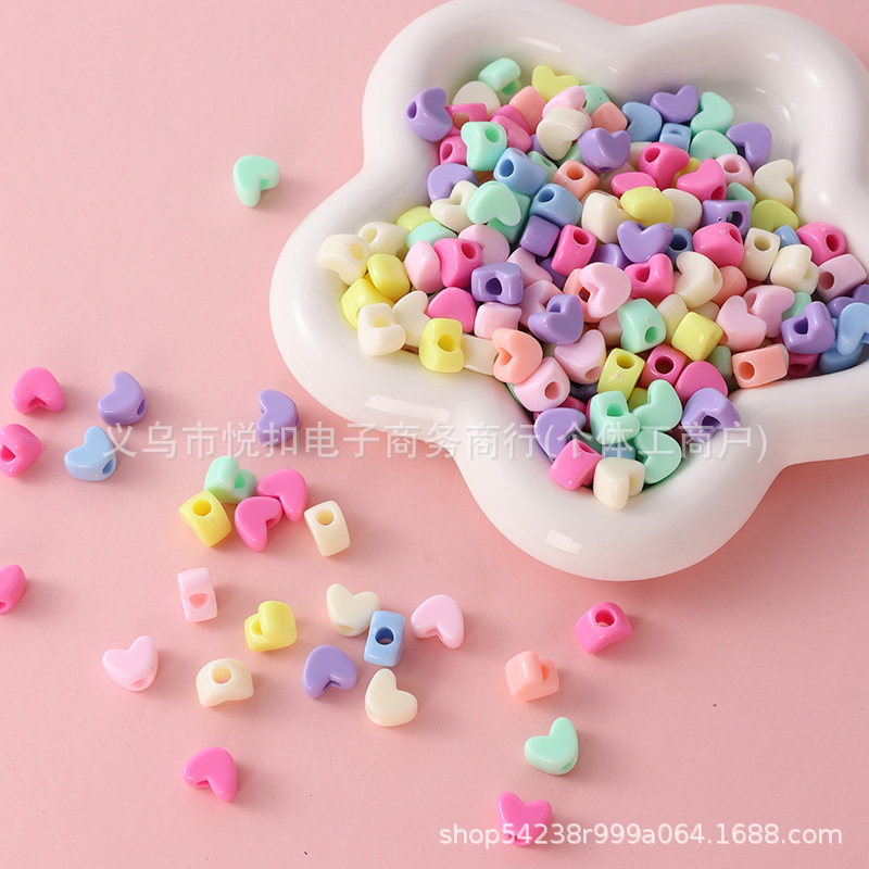 12mm love big hole beads loose beads diy handmade beaded woven material shoelace accessories bag pendant jewelry