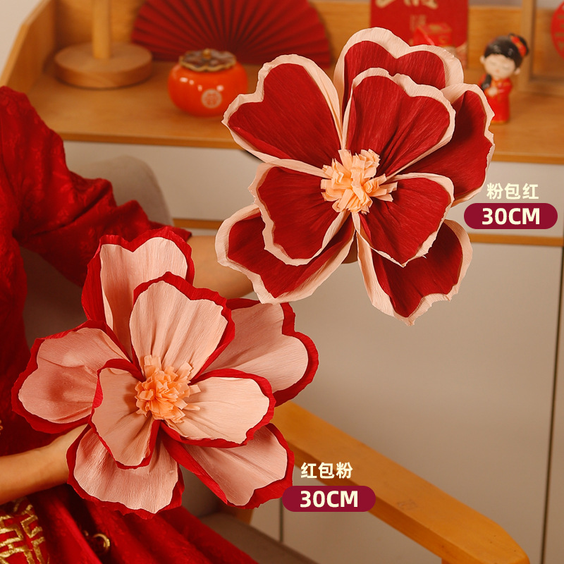 Flor arrugada decoración de la casa de bodas nueva casa de la cabecera de la cama de la mujer pared de fondo del dormitorio de los hombres sala de estar conjunto de flores