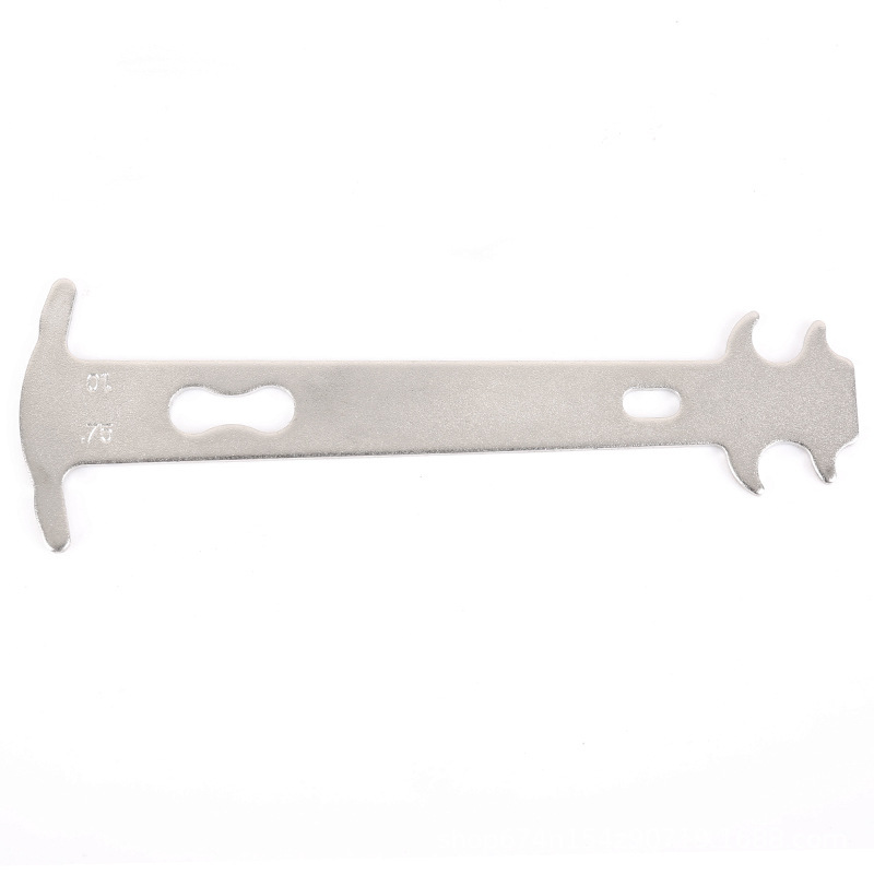 Prueba de pinza de la cadena de bicicleta de montaña de carretera bicicleta plegable cadena de bicicleta desgaste Tarjeta de detección de reemplazo HERRAMIENTA DE FERROCARRIL