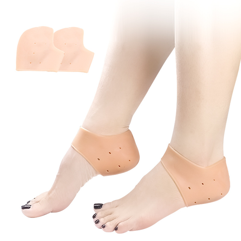 Cubierta protectora del talón de silicona cubierta del talón alivio de los calcetines del talón hidratante belleza antidesgaste SEBS cubierta del pie